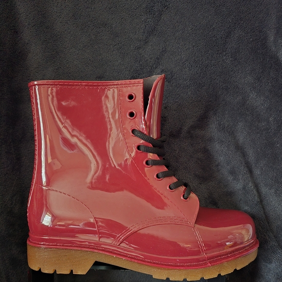 Ruby Rd. Red Women's Rain Boots - Picture 3 of 4